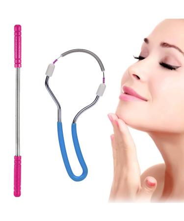 Face hair remover manual jumping face hair remover 2 pieces of face hair removal feather eyebrows face -hair remover spring hair plain face epilator spring face