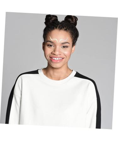 Healeved 6pcs Iridescent Eyeliner Face Decals Eye Liner Eye Stickers Eyeshadow Face Stickers Transfer Glue - Buy Online on GoSupps.com