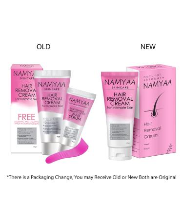 Hair Removal Cream for Intimate Skin & Soothing Serum - 60gm & 30gm | Women's Sensitive Skin Care - Buy Online on GoSupps.com