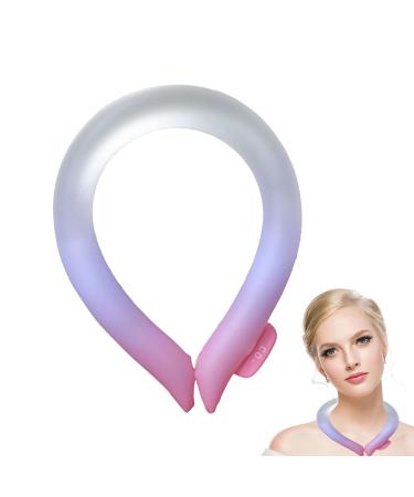 Cooling Neck Wraps Personal Cooling Tube for Hot Weather Wearable Ice Cooling Neck Tubes Hands-Free Neck Bands Coolers Ice Rings Neck Coolers for Hot Weather Hersil Hot Pink