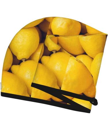 Premium Hair Towel Wrap - Quick Drying Towel Turban in Ripe Yellow Lemon | Perfect for Fast Hair Drying - Buy Online on GoSupps.com