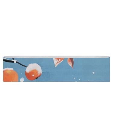 Resistance Bands Exercise Bands Two Orange Birds Printed Elastic Band Leg Bands Resistance Fitness Bands Fabric Resistance Bands