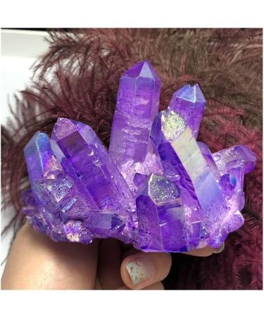 Aura Crystal Cluster Purple Angel Aura Titanium Quartz Crystal Specimen Minerals s ERBDRGAZ - Buy Online on GoSupps.com