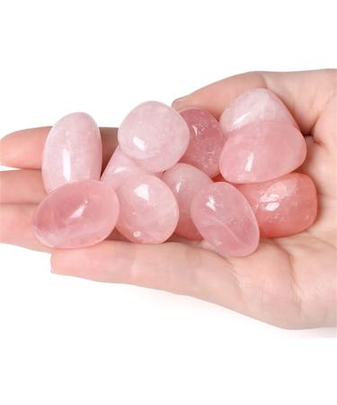 Rose Quartz Tumbled Healing Crystals - 100g Bulk Stones for Energy Reiki & Meditation Therapy - Buy Online on GoSupps.com