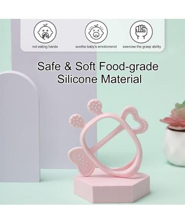 Bee Silicone Teething Toys 2-Pack - BPA Free Relief for Baby Boys and Girls - Buy Online on GoSupps.com