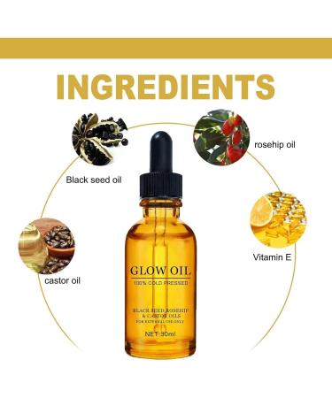 (100% 5 star) 2PCS Rosehip Oil Black Seed Oil and Castor Oil 100% Cold Pressed Black Seed Oil for Face Anti-Aging Miracle Facial Moisturizer Serum Natural Skincare Fortifying Nourishing Hydrates Skin - 30ml - Buy Online on GoSupps.com