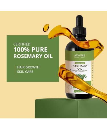 Pure Rosemary Essential Oil 4 Oz - Organic Hair Growth & Moisturizing Serum for Frizzy Hair Face & Skin Care | International Shipping - Buy Online on GoSupps.com