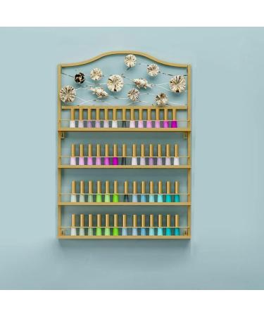Pr sentoir Mural en m tal pour Vernis Ongles pr sentoir combin 4 Niveaux pour flacons de Vernis Ongles Rouge l vres/Parfum pour Salon de manucure (dor ) Gold 1 count (Pack of 1)