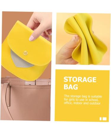 Leather Period Bag Purse Holder for Menstrual Pads and Lipstick - Compact and Reusable - 1 Count - Buy Online on GoSupps.com