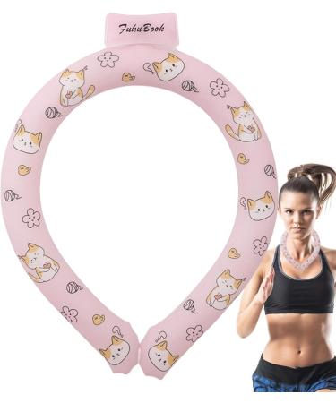 Cooling Neck Wraps | Cartoon Cooling Neck Bands with Cat Print | Hands- Cold Pack Reusable Neck Cooler Heat Relief for Hot Flashes and Fever Littryee - Buy Online on GoSupps.com