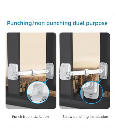 Buy 2x Adjustable Child Safety Window Locks - Self-Adhesive for Cupboards Drawers Ovens & More | Ideal for Babies Toddlers & Pets - Secure Your Home | International Shipping - Buy Online on GoSupps.com