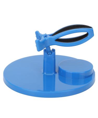 Nail Polish Bottle Holder Reclining Nail Polish Holder Smart Grip Tiltable Wide Base with Pinch Feet (Blue)