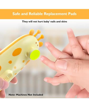 10Pcs Colorful Replacement Nail File Heads for Giraffe Baby Nail Trimmer - Safe and Suitable for Infants & Toddlers - Buy Online on GoSupps.com