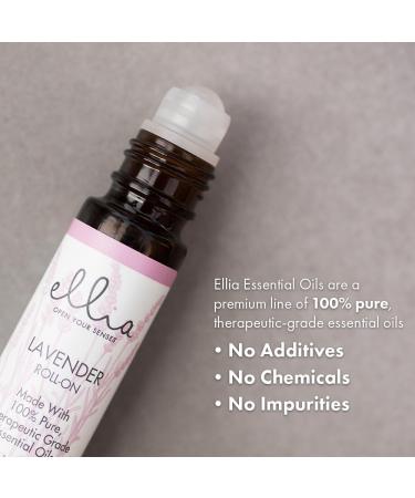 Ellia Lavender Essential Oil Roll-On | 100% Pure Therapeutic Grade | 10ml (0.34 Fl Oz) - Relax & Rejuvenate - Buy Online on GoSupps.com