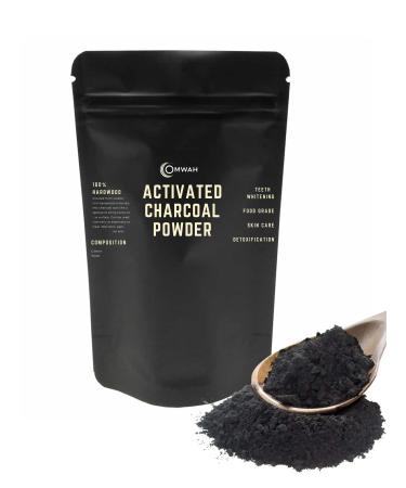 OMWAH Organic Activated Charcoal Powder, Food Grade, Ultra Fine 16 oz. 100% Wood Based