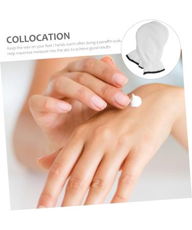 FRCOLOR 1 paire de en cire pour huiles essentielles - de travail - Moufles - Cire - Baignoire - isol pour la chaleur - Spa - Polyester - Blanc - French Miss - Buy Online on GoSupps.com