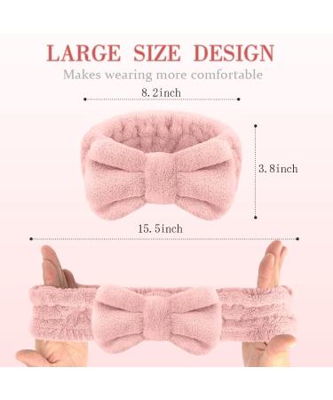 QEYMN Spa Headband 3 Pack for Women - Soft Microfiber Coral Fleece Face Wash Headband - Facial Makeup & Skincare Headbands in White, Light Orange, and Dark Grey - Buy Online on GoSupps.com