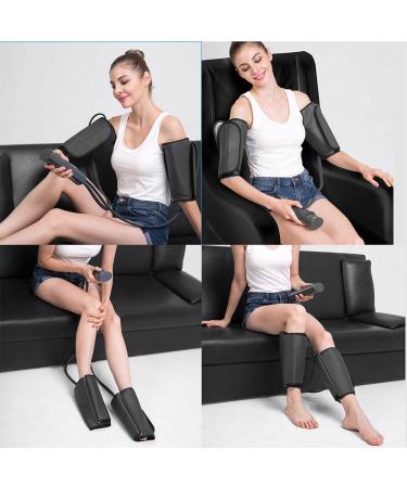 Leg Massager for Circulation | Air Compression Calf Massager with 2 Modes & 3 Intensities - FSA/HSA Approved | Relieves RLS, Edema & Muscle Relaxation - Buy Online on GoSupps.com