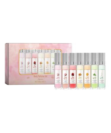 VEFSU Perfume Sets Travel Perfume Oil Floral Scent Fragrance Set Easy Application Long Lasting Lightweight Perfume Colognefor Men Perfect Work Sports Daily 70ML (Pink One Size) 1 Fl Oz (Pack of 1) Pink
