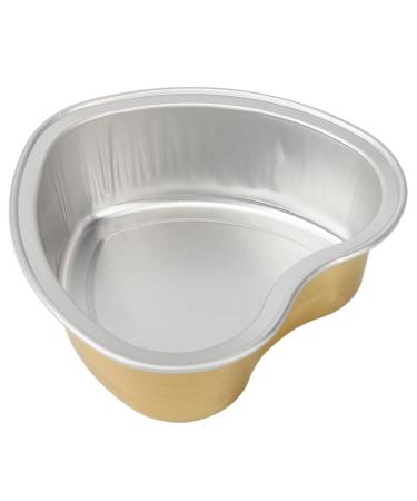 Wax Aluminum Melting Bowls - Golden Heart Shape High Temperature Resistance for Hair Removal | International Shipping - Buy Online on GoSupps.com
