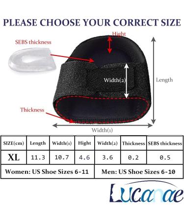 Heel Protectors for Plantar Fasciitis & Heel Pain Relief - Achilles Tendonitis Support Sleeves & Cushion Pads (Black) - Buy Online on GoSupps.com
