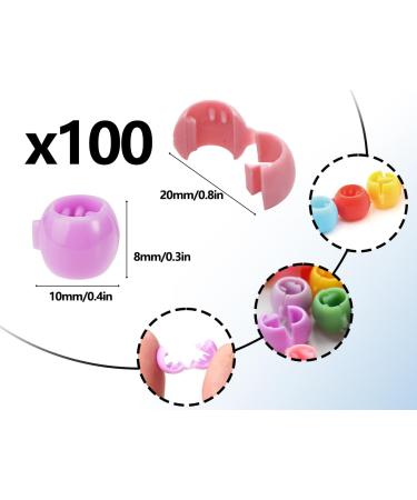 Shop KAPSING 100 Colorful Hair Beads for Kids - Premium Plastic Hair Accessories & Clips - Buy Online on GoSupps.com