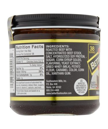 Better Than Bouillon Roasted Beef Base 8 oz - Premium Flavor Enhancer for Savory Dishes - Buy Online on GoSupps.com