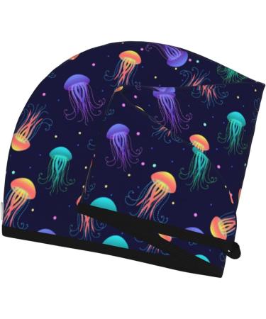 Sea Jellyfish Microfiber Hair Towel - Soft Super Absorbent Coral Velvet Wrap for Long Curly & Thick Hair - Quick Dry Hair Cap for Women - Buy Online on GoSupps.com