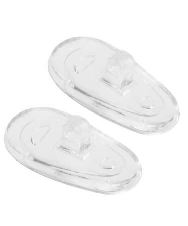 Eyeglass Nose Pads Screw-in Silicone Teardrop Shape Pack of 5 Pairs 13mm by Sports World Vision 5 Pairs 13mm Screw Seat