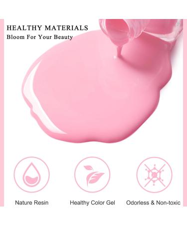 Pink Nail Polish - Breathable Nude pink Nail Varnish - Quick Dry Nail Polish - Bare Pink Long Lasting Breathable Pink Nail Polish - Nail Art Starter Manicure DIY at Home - Without Use UV Lamp - Buy Online on GoSupps.com