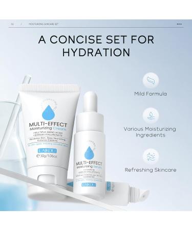 Mini Hydrated Skin Care Kit 3 in 1 Hydrating Routine Set Skin Care Gift Set with Serum Eye Cream Moisturizer for Dry Combination Skin - Buy Online on GoSupps.com