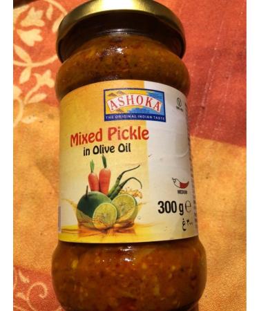 Ashoka Mixed Pickle in Olive Oil 300g (Pack of 2) - Authentic Indian Pickle Variety | Handcrafted with Fresh Ingredients | Bursting with Flavors | Perfect Accompaniment to Meals - Buy Online on GoSupps.com