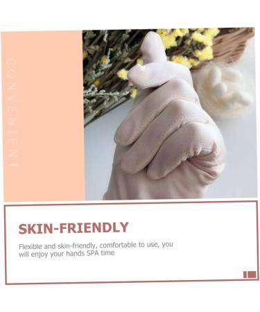 Angoily Mittens 1 Pair Grooming Gloves Knit Gloves Hand Accessory Dry Hands Lotion Moisturizing Gloves Multi-Function Lotion Gloves Beauty Products Multifunction White Silk White Mittens - Buy Online on GoSupps.com