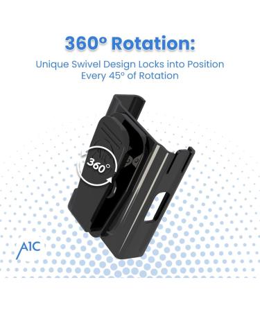 A1C Insulin Pump Case - Holder for T-Slim Diabetes Pump - No More Broken Clips - Positive Lock & Hinged Clip to Improve Reliability - Rotate 360 Degrees - Program Refill & Recharge without Removing Black - Buy Online on GoSupps.com