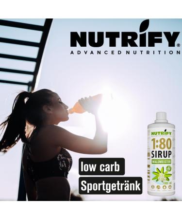 Nutrify Vital Fitness Drink 1:80 Syrup Set - Waldmeister & Cola - Sugar-Free Low-Calorie Sports Beverage Concentrate with Vitamins & L-Carnitine - 2x1L Pack (160L Total) - Buy Online on GoSupps.com