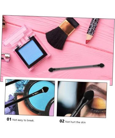 Mipcase 60 Pcs Double Ended Eyeshadow Brush Makeup Disposable Eyeshadow Applicator Cosmetic Tool 12x1cmx2pcs Blackx2pcs - Buy Online on GoSupps.com
