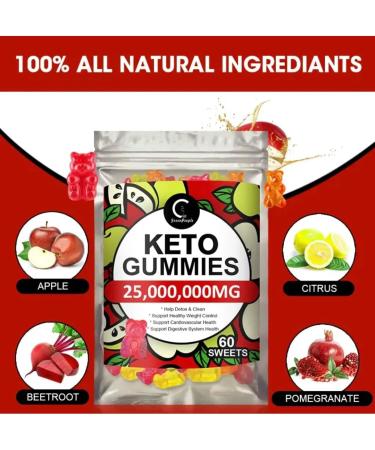 Keto Gummies for Weight Loss - 60 High Strength Enter Ketosis Gummy Bears - Buy Online on GoSupps.com