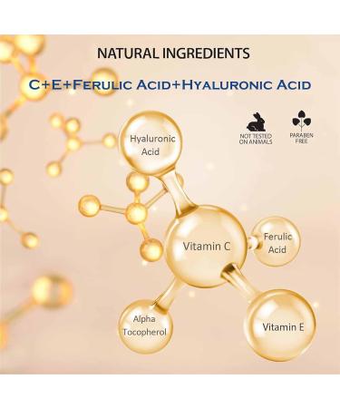Buy Vitamin CE Ferulic Acid Serum | 20% Vitamin C E & Hyaluronic Acid | Dark Spot Corrector & Anti-Aging - 30ml / 1 fl.oz - Buy Online on GoSupps.com