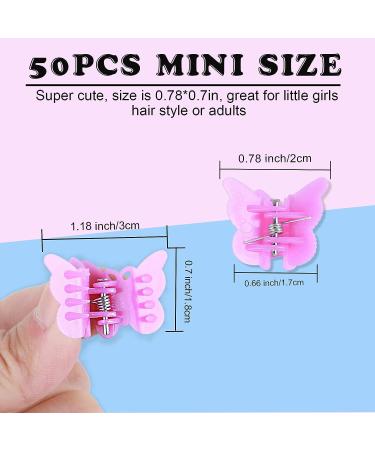 YGDZ 50pcs Cute Baby Butterfly Hair Clips Colorful Accessories for 90s Girls and Women - Buy Online on GoSupps.com