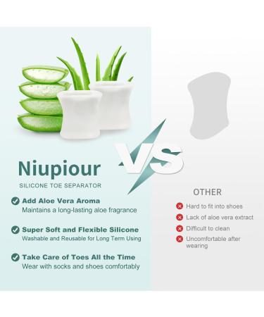 Silicone Toe Separator & Bunion Corrector - 12-Pack Toe Spacers for Overlapping Toe & Hammer Toe Relief - Best for Women & Men - Buy Online on GoSupps.com