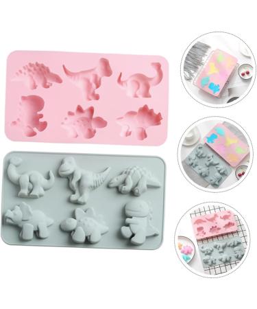 MAGICLULU 3D Birthday Cake Pan 10 Pcs Dinosaur Cake Mold Candy Jelly 3 Cube Moulds 28X16.2CMx5pcs - Buy Online on GoSupps.com