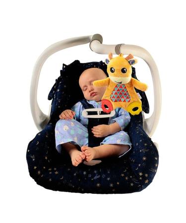 Teytoy 2 Pcs Crinkle Baby Toys with Teether | Newborn Teething Sensory Bib | Soft Snuggle Security Blanket for Unisex Babies 0-36 Months - Owl and Deer Design - Buy Online on GoSupps.com
