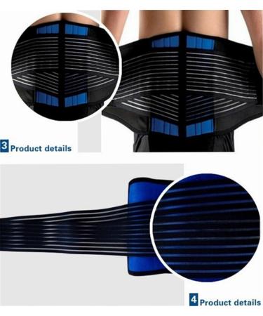 Kingcoo Back Support Belt - Adjustable Lumbar Support for Men & Women | Alleviate Sciatica & Back Pain (XXL) - Buy Online on GoSupps.com