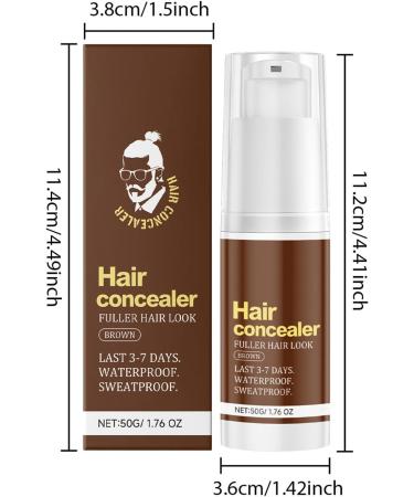  Dgayaeic Brown Sambypcelor 50g Hair Concealer Root Powder Instant Hair Thickening & Touch-Up Easy Application Non Sticky Hair Fibers for Lightening Hair and Spots - Buy Online on GoSupps.com
