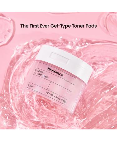 Biodance Collagen Gel Toner Pads Pore Minimizer for Face Improving Elasticity Gentle Exfoliating Korean Toner Pads for Sensitive Skin 4.93 fl.oz.(140g)*60Pads - Buy Online on GoSupps.com