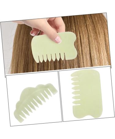 Iwowhero Jade Massage Comb & Gua Sha Tools - Traditional Scalp & Body Scratching Massage Board - Broad Tooth Jade Kamm for Relaxation & Wellness - Buy Online on GoSupps.com
