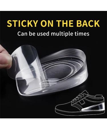 1 Pair Silicone Gel Height Increase Insole Heel Pads - 1cm Lift for Women - Buy Online on GoSupps.com
