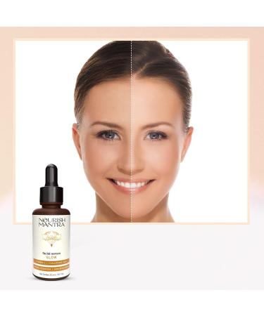 Nourish Mantra Glow Serum | Vitamin C & E | Paraben & Sulfate-Free | Ideal for Oily & Dry Skin | International Shipping - Buy Online on GoSupps.com