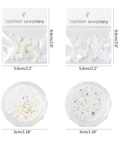 Pearl Mixed Flower Camellia Nail Art Set 3D Nail Art Supplies Nail Tip Nail Glitter Acrylic Nail Art Decorations Nail Art Jewelry 3d Flower Nail Nail Art Kit Nail Art Gems Kit Multi-Color - Buy Online on GoSupps.com