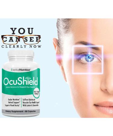 OcuShield Eye Health Vitamin Support for Healthy Eyes, Night Vision with Saffron, Lutein & Zeaxanthin, Eye Nutrients to Protect & Stimulate Ocular Health, One Bottle 1 - Buy Online on GoSupps.com